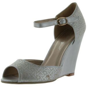 Nature Breeze Melrose-01 Silver Womens sandals 7 NEW